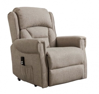Product photograph of Sandringham Fabric Electric Lift And Tilt Recliner Armchair from Choice Furniture Superstore