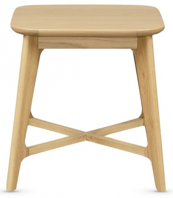 Product photograph of Carrington Scandinavian Style Oak Lamp Table from Choice Furniture Superstore