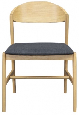 Product photograph of Carrington Scandinavian Style Oak Dining Chair Sold In Pairs from Choice Furniture Superstore