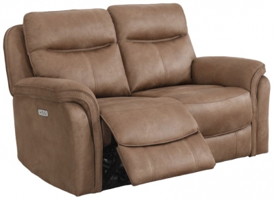 Claremont 2 Seater Recliner Sofa, Velvet Fabric Upholstered