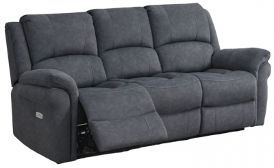 Product photograph of Wentworth Grey Fabric 3 Seater Recliner Sofa from Choice Furniture Superstore