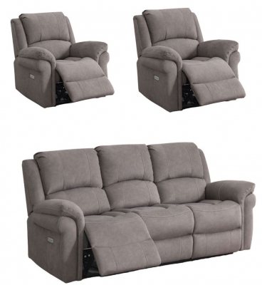 Product photograph of Wentworth 3 1 1 Recliner Sofa Suite Velvet Fabric Upholstered from Choice Furniture Superstore