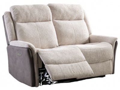 Product photograph of Treyton Fusion 2 Seater Recliner Sofa Velvet Fabric Upholstered from Choice Furniture Superstore