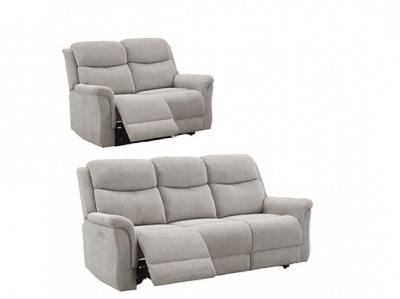 Product photograph of Faringdon 3 2 Recliner Sofa Suite Velvet Fabric Upholstered from Choice Furniture Superstore