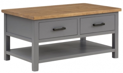 Product photograph of Glenmore Rustic Pine Coffee Table from Choice Furniture Superstore