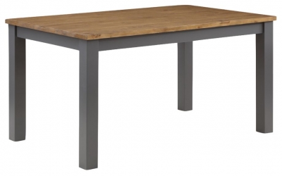 Product photograph of Glenmore Rustic Pine Dining Table 150cm Seats 4 To 6 Diners Rectangular Top from Choice Furniture Superstore