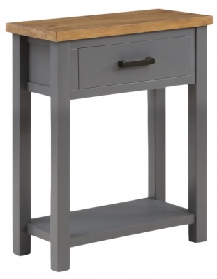 Product photograph of Glenmore Rustic Pine Small With 1 Drawer Console Table from Choice Furniture Superstore