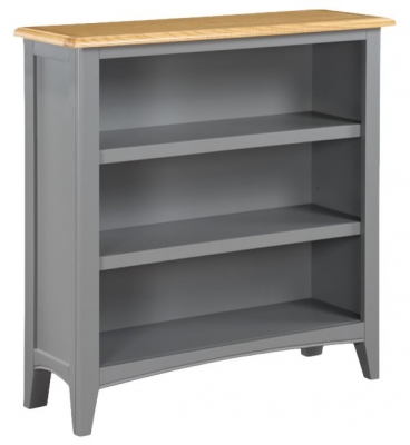 Product photograph of Rossmore Grey Painted Low Bookcase 90cm from Choice Furniture Superstore