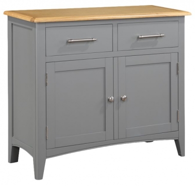 Product photograph of Rossmore Grey Painted Sideboard 100cm With 2 Doors 2 Drawers from Choice Furniture Superstore