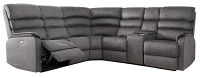 Product photograph of Savoy Grey Fabric Corner Sofa Suite from Choice Furniture Superstore
