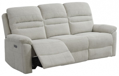 Product photograph of Belford Beige Fabric 3 Seater Recliner Sofa from Choice Furniture Superstore