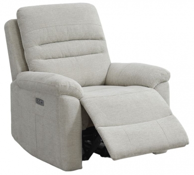 Product photograph of Belford Beige Fabric Recliner Armchair from Choice Furniture Superstore