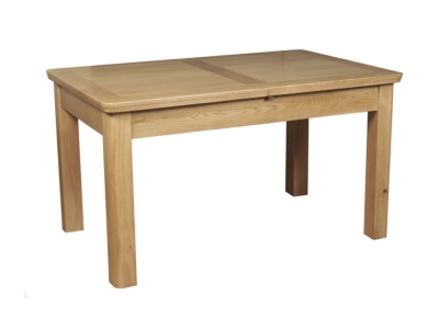 Product photograph of Treviso Oak 140cm-200cm Butterfly Extending Dining Table from Choice Furniture Superstore