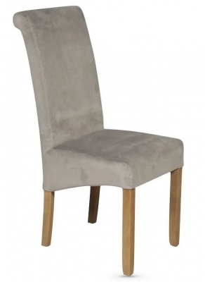 Product photograph of Set Of 2 Sophie Grey Fabric Dining Chair from Choice Furniture Superstore