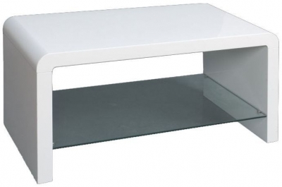 Product photograph of Clearance - Clarus White Coffee Table - Fss14830 from Choice Furniture Superstore