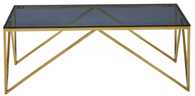 Product photograph of Allure Classic Gold Coffee Table from Choice Furniture Superstore