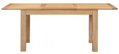 Product photograph of Lugano Oak 4 Seater Extending Dining Table from Choice Furniture Superstore