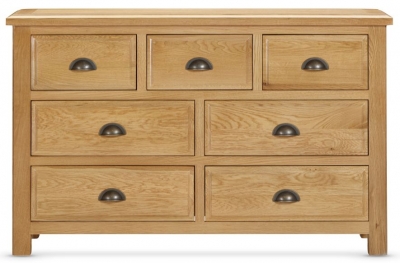 Lugano Oak 34 Drawer Chest