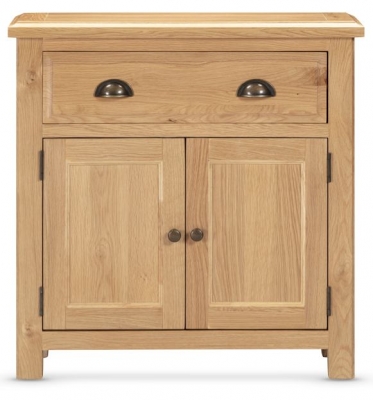 Product photograph of Lugano Oak Compact Sideboard from Choice Furniture Superstore