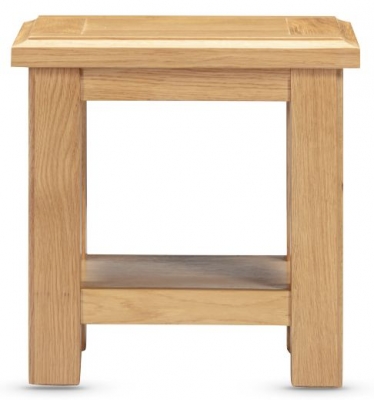 Product photograph of Lugano Oak Lamp Table from Choice Furniture Superstore