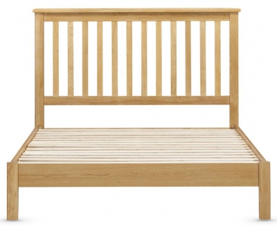 Product photograph of Lugano Oak Slatted Bed - Sizes Available from Choice Furniture Superstore