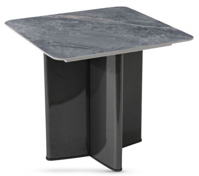 Product photograph of Campania Grey Sintered Stone End Table from Choice Furniture Superstore