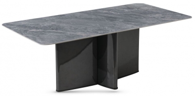Product photograph of Campania Grey Sintered Stone Coffee Table from Choice Furniture Superstore