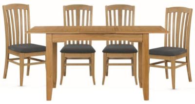 Product photograph of Kilkenny Oak 120cm Dining Table And 4 Chairs from Choice Furniture Superstore