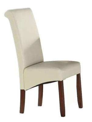 Product photograph of Clearance - Sophie Cream Faux Leather Dining Chair Sold In Pairs - F160 from Choice Furniture Superstore
