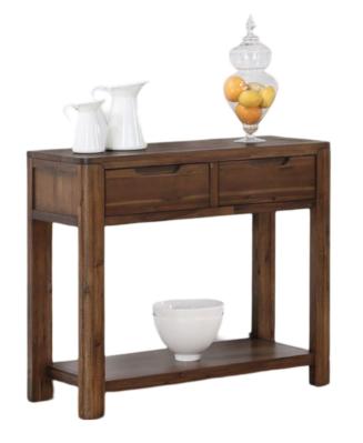 Monterey Acacia Wood 2 Drawer Console Table