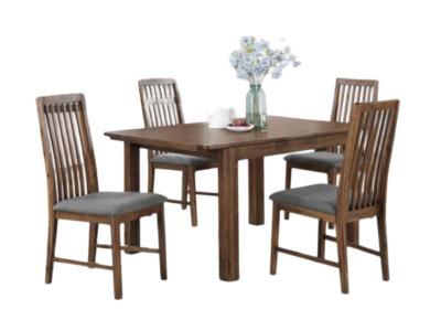 Product photograph of Monterey Acacia Wood Dining Set 120cm Rectangular Top - 4 Chairs from Choice Furniture Superstore