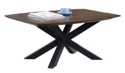 Product photograph of Nevada Mindi Wood Curved Coffee Table from Choice Furniture Superstore