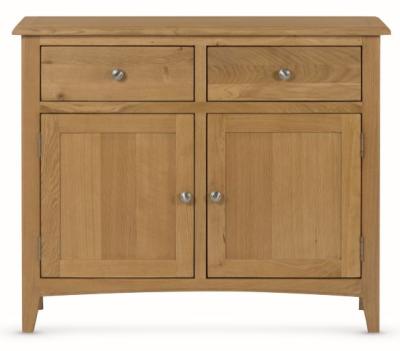 Product photograph of Kilkenny Oak 100cm Small 2 Door Sideboard from Choice Furniture Superstore