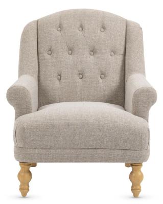 Charlotte Beige Fabric Accent Chair