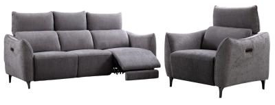 Hampshire Dark Grey Fabric Electric Recliner 311 Seater Sofa Suite