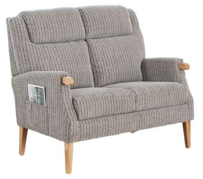 Product photograph of Lisbon Latte Fabric 2 Seater Sofa from Choice Furniture Superstore