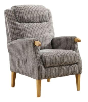 Lisbon Latte Fabric Fireside Armchair