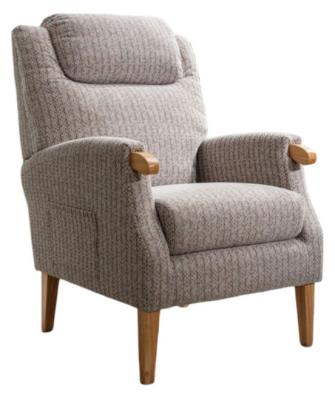 Lisbon Natural Fabric Fireside Armchair