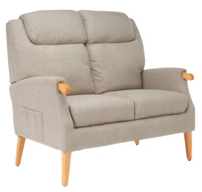 Lisbon Taupe Fabric 2 Seater Sofa