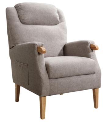 Lisbon Taupe Fabric Fireside Armchair