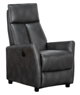 Lomond Grey Faux Leather Electric Recliner Armchair