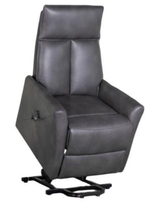 Lomond Lift And Tilt Grey Faux Leather Electric Rise Recliner Armchair