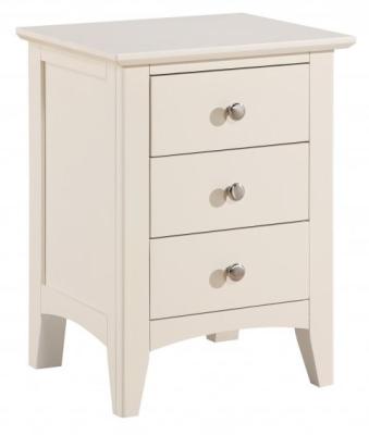 Luciana Ivory Painted 3 Drawer Bedside Cabinet