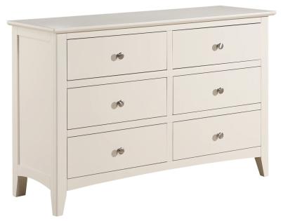 Luciana Ivory Painted 6 Drawer Wide Chest