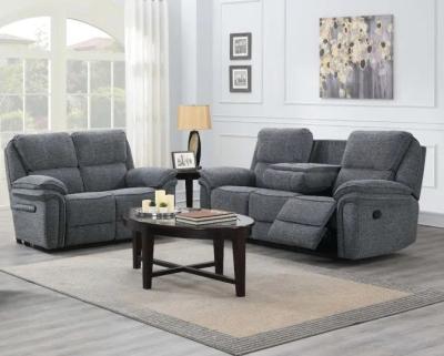 Product photograph of Belmont Grey Fabric 3 2 Recliner Sofa Suite from Choice Furniture Superstore