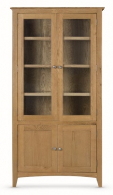 Product photograph of Kilkenny Oak Display Unit from Choice Furniture Superstore