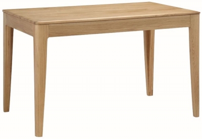 Product photograph of Dunmore Oak 120cm Dining Table from Choice Furniture Superstore