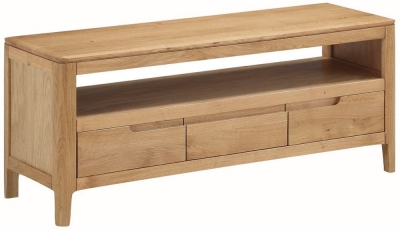 Product photograph of Dunmore Oak 105cm Tv Unit from Choice Furniture Superstore