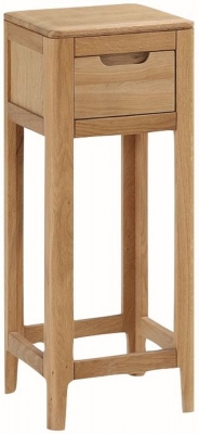 Product photograph of Dunmore Oak Telephone Stand from Choice Furniture Superstore