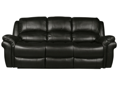 Product photograph of Farnham Black Leather 3 Seater Recliner Sofa from Choice Furniture Superstore